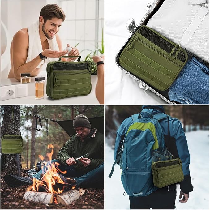 Travel Toiletry Bag for Men, Hanging Toiletry Bag, Portable Organizer Dopp Kit - Image 7