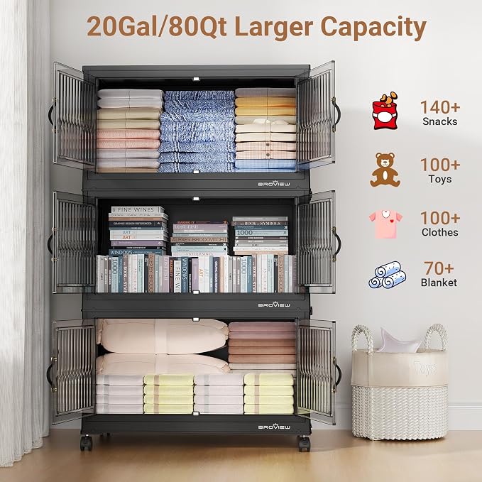 BROVIEW 400Qt Stackable Storage Bins - Image 4