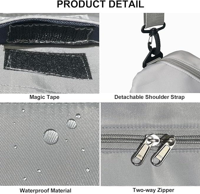 Travel Duffle Bag, Waterproof Sport Tote Gym Bag - Image 5