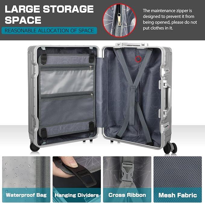 AnyZip Carry On Luggage - Image 5