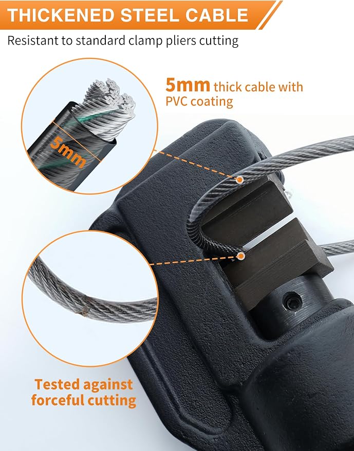 4-Digit Combination Cable Luggage Lock - Image 6