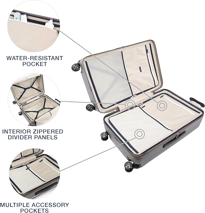 Travelpro Platinum Elite Hardside Expandable Checked Luggage, 8 Wheel Spinner - Image 5