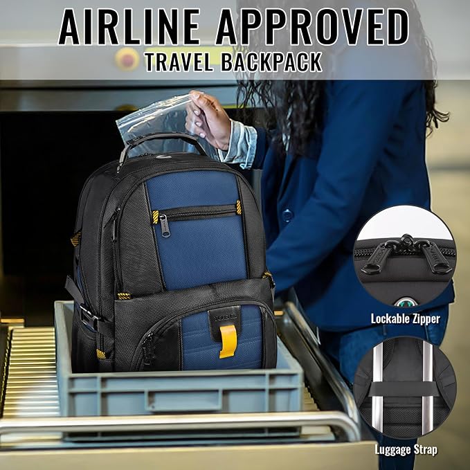 YOREPEK Travel Backpack, Extra Large 50L Laptop Backpacks - Image 5