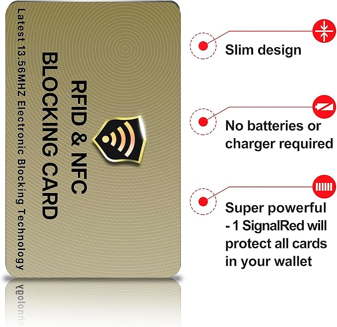SaiTech RFID Protected Cards, NFC Contactless Bank Debit Credit Card Protector - Image 8