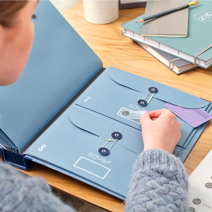 Savor | 2025 Edition The Folio™ Document Organizer | Custom Dyed Cloth-Bound - Image 5