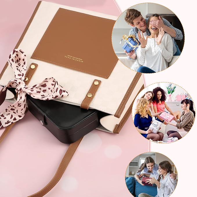 Travel Jewelry Box, PU leather Small Jewelry Organizer - Image 6