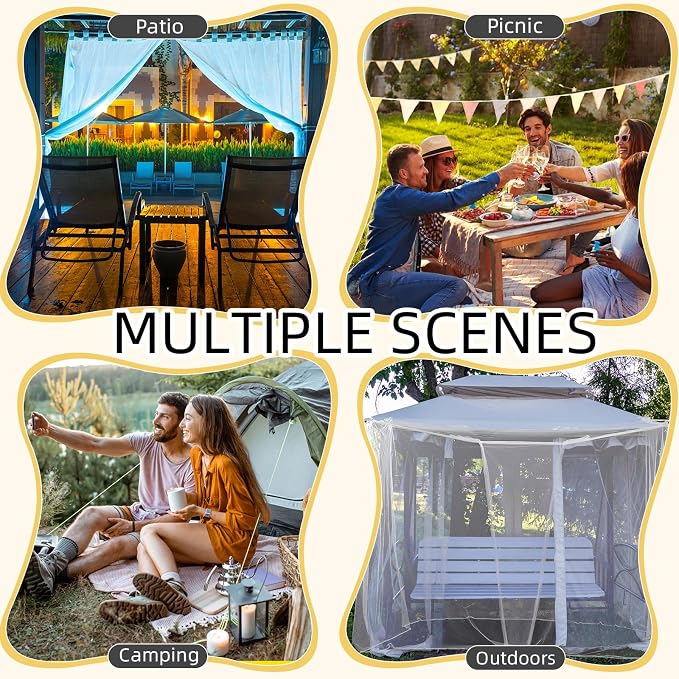 4 Corners Mosquito Net for Mosquiteros para Camas Bed Canopies Netting Bed - Image 4