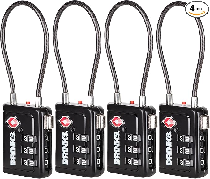 Brinks TSA Accepted Indicator Luggage Lock, 2.5 inch Long Shackle, New More by Brinks