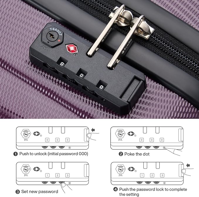 Hanke 24 Inch Luggage Suitcases - Image 7