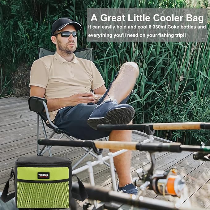 6 Can/5L Lunch Bag for Women Men Portable Lunch Box Small Cooler Bag Soft - Image 8