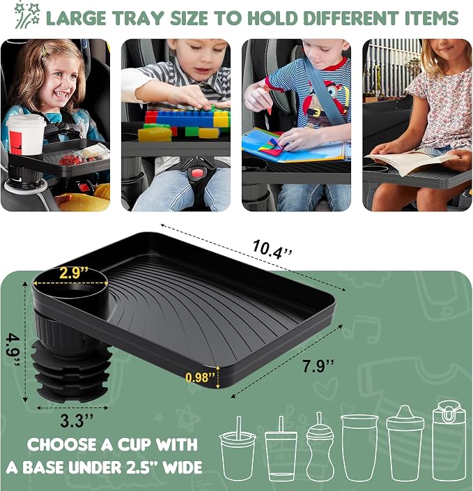 Upgraded Car Seat Tray for Kids Car Seat Tray - Image 4