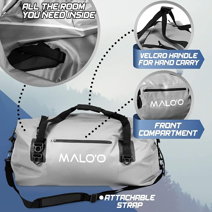 Malo'o Waterproof Roll-Top Duffel - 100L - Keep Gear Dry - Image 4