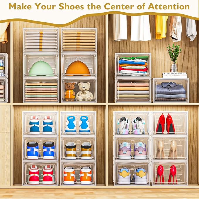 7 code Large Clear Shoe Boxes Organizer【Thicker Material】 Stronger Shoe Box - Image 7