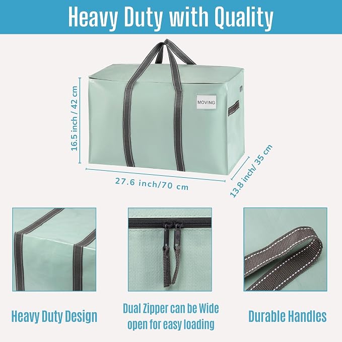 VENO 6 Pack Moving Bags, Heavy Duty, Moving Boxes Alternative, Packing Storage - Image 3