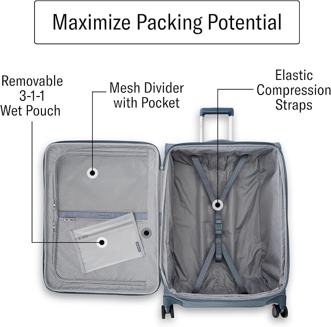 Samsonite UpLIFT Lightweight Softside Carry-On Luggage - Image 3