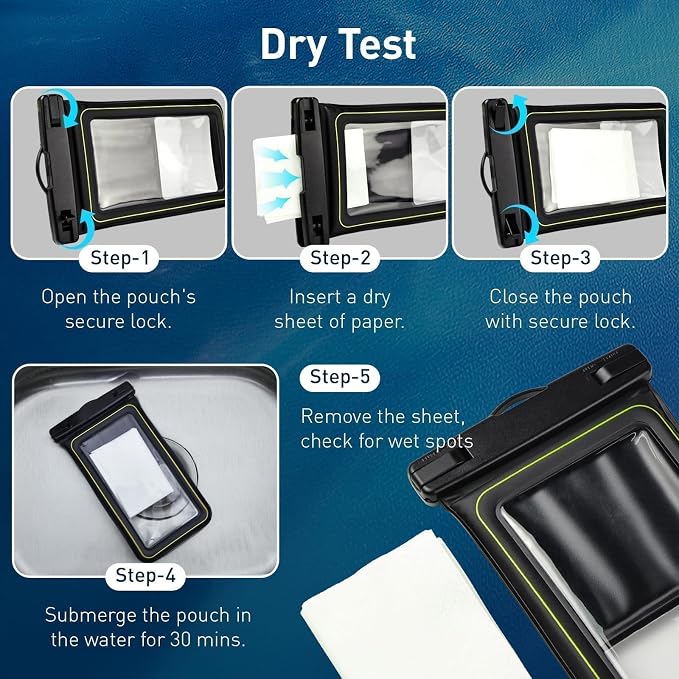 Marine IP68 Waterproof Phone Pouch, Floating Waterproof Phone Case - Image 5