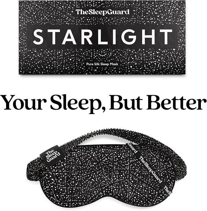Pure Silk Sleep Mask Light Blocking Travel Essentials. Eye Masks - Image 6