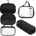 Toiletry Bag Kit Set: Hanging Travel Toiletry Bag + 311 TSA Cosmetic Liquid Bag by TRIPPEDTravelGear