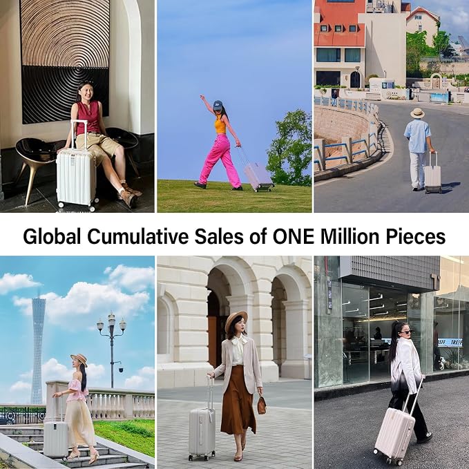 Hanke 20 Inch Carry On Luggage 22x14x9 Airline Approved Lightweight PC Hard - Image 8