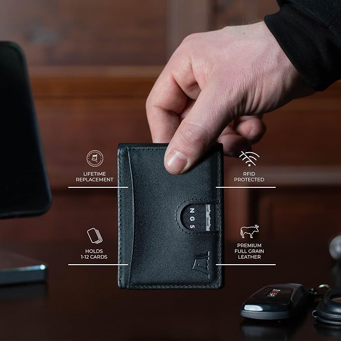 Kings Loot Custom Wallet for Men | Engraved Leather Slim Wallet - Image 2