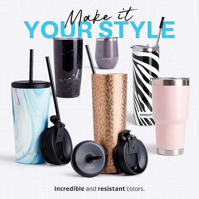 NORDAY | Tumbler with Lid - 30oz - Military Insulated Tumbler - Stainless Steel - Image 7