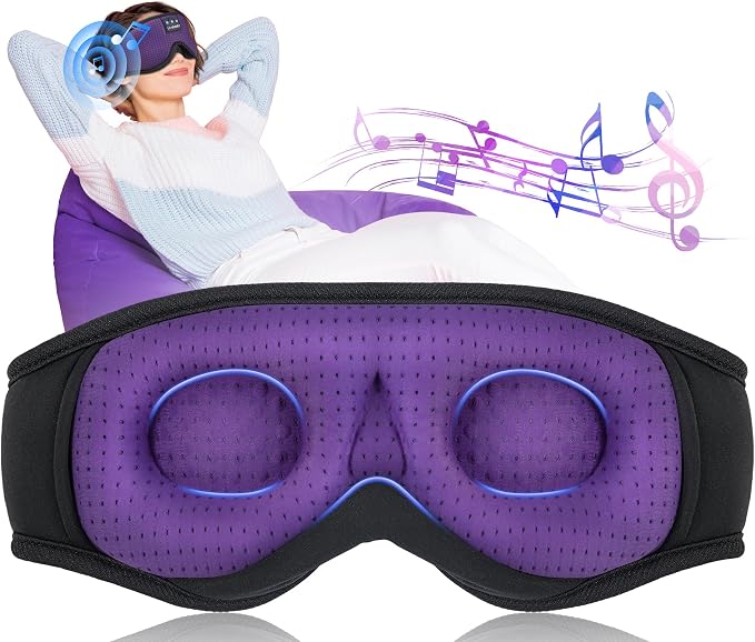LC-dolida Sleep Mask with Bluetooth Headphones Bluetooth Sleep Mask Sleep - Image 9