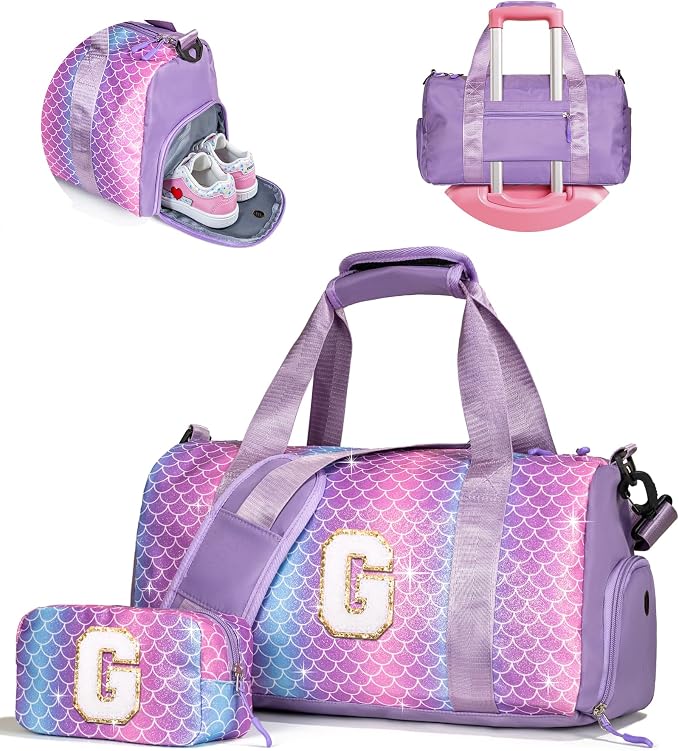 Gifts for 4 5 6 7 8 9 10 Year Old Girls-Girl Gym Bag by Vogewood