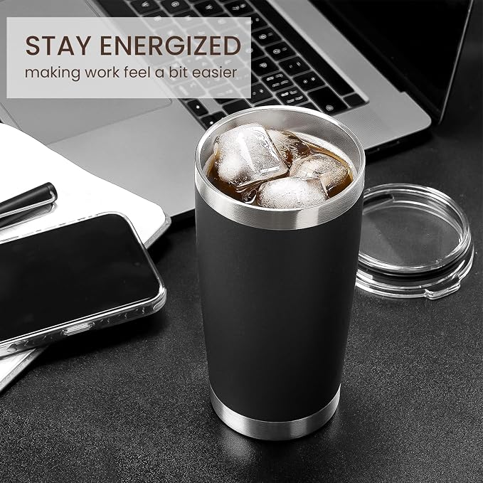 MEWAY 20oz Tumbler 12 Pack Double Wall Vacuum Insulated Travel Mug Bulk - Image 4