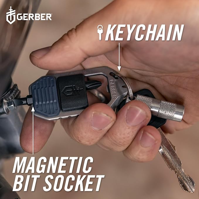 Gerber Gear Driver Keychain 5-in-1 Multitool, Clips to Pocket or Keychain - Image 6