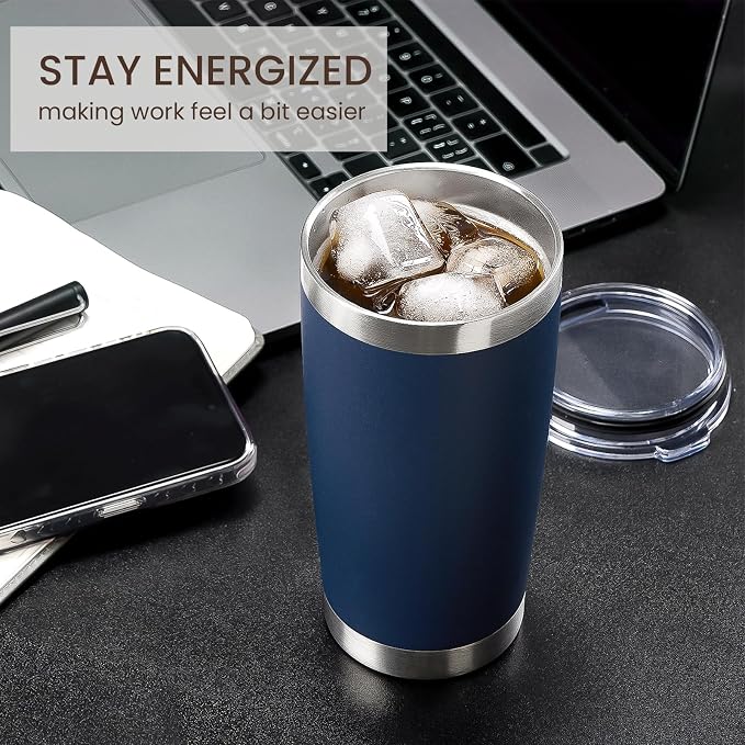 MEWAY 20oz Tumbler 4 Pack Double Wall Vacuum Insulated Travel Mug Bulk - Image 4