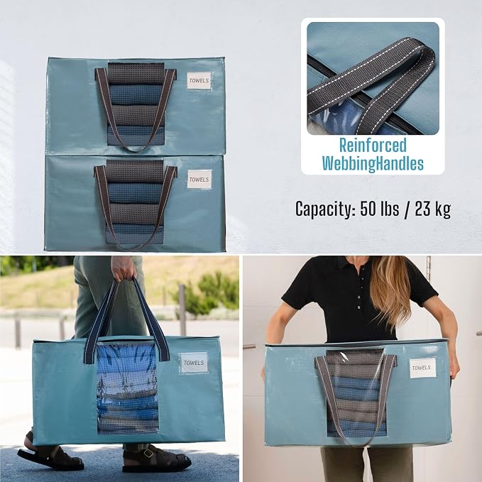 VENO 2 Pack Moving Bags, Comforter and Blanket Storage Bags - Image 5