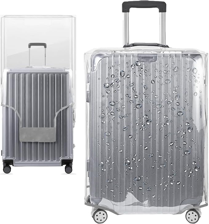 28 Inch Full Clear PVC Suitcase Cover Protectors by Unknown