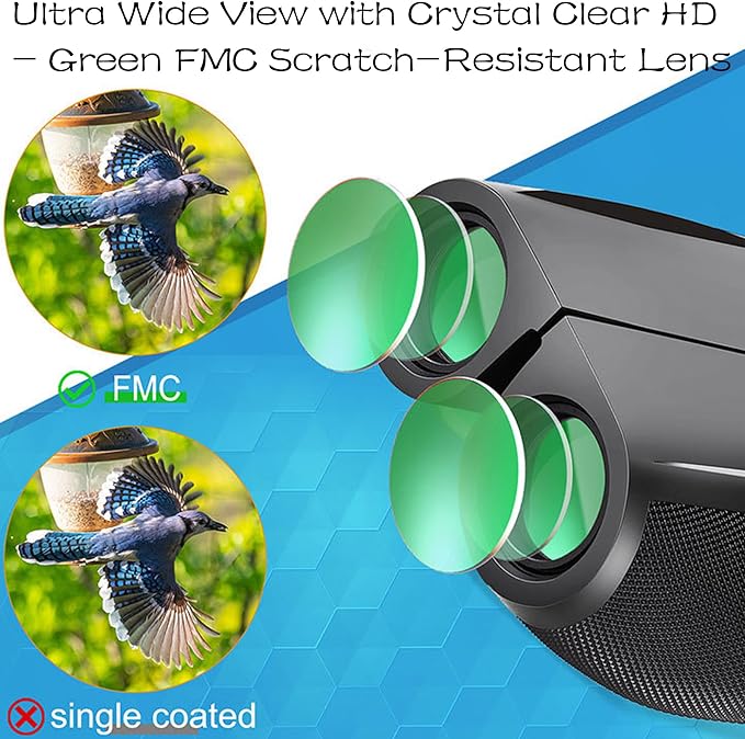 12x25 Compact Binoculars for Adults & Kids, High Powered Lightweight Waterproof - Image 7