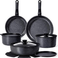 GiPP Ceramic Pots and Pans Set Non Stick, Nonstick Detachable Handle Cookware by GiPP