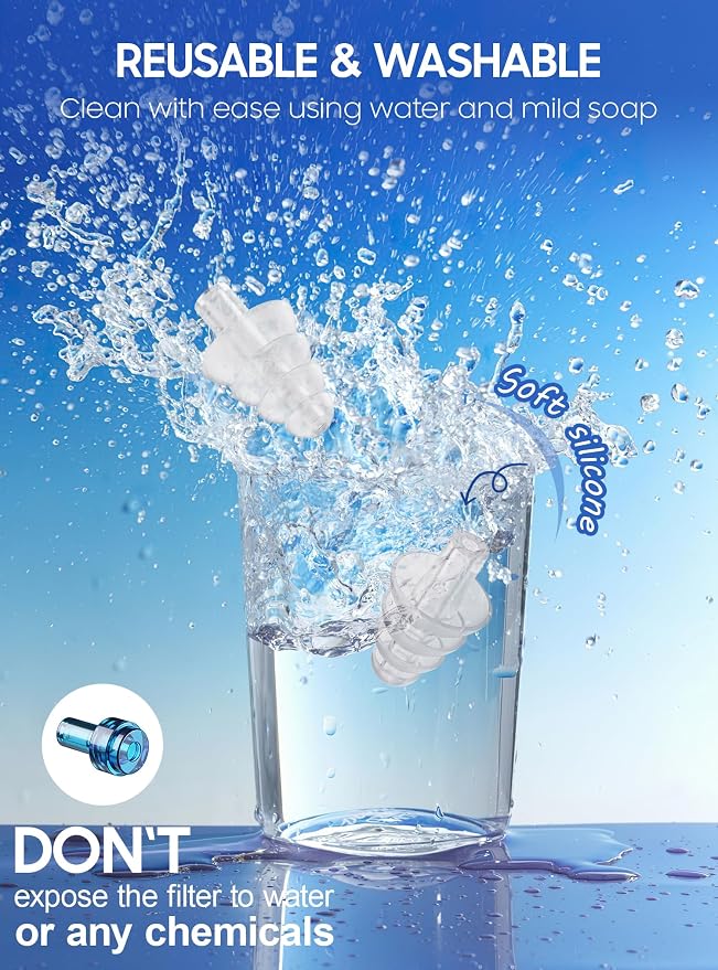 Ear Plugs for Airplane Pressure Relief, 2 Pairs Kids 6+, Adults/Small Canal - Image 4