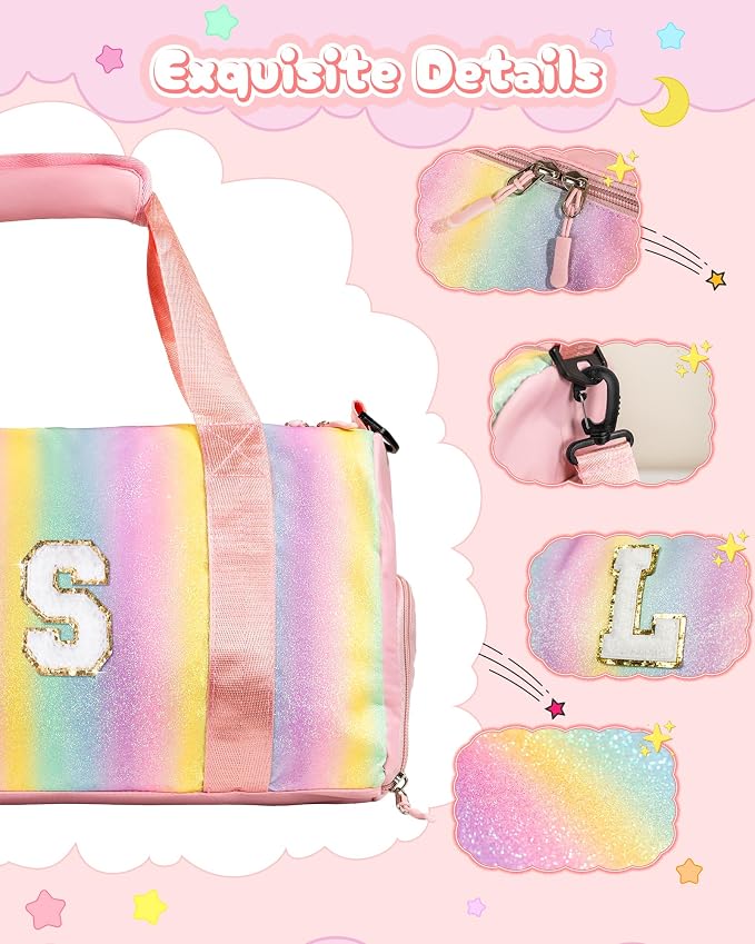 Birthday Gifts for 4 5 6 7 8 9 10 11 12 13 Year Old Girls-Girl Gym Bag - Image 4