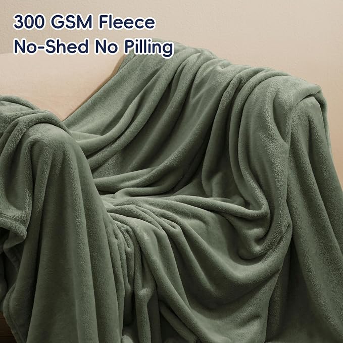 PHF Ultra Soft Fleece Blanket Twin Size, No Shed No Pilling Luxury Plush Cozy - Image 3