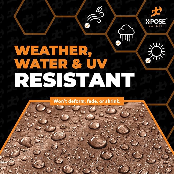 Multipurpose Protective Cover Brown Poly Tarp 12' x 20' - Image 4