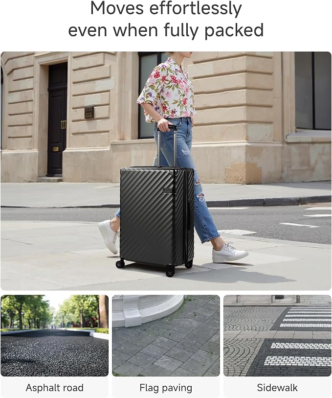 LUGGEX Luggage with Spinner Wheels, Polycarbonate Expandable Hard Shell Suitcase - Image 5