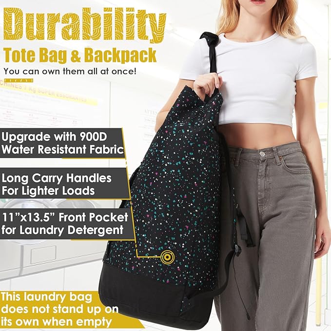 Laundry Backpack 115L, Heavy Duty Laundry Bag - Image 3