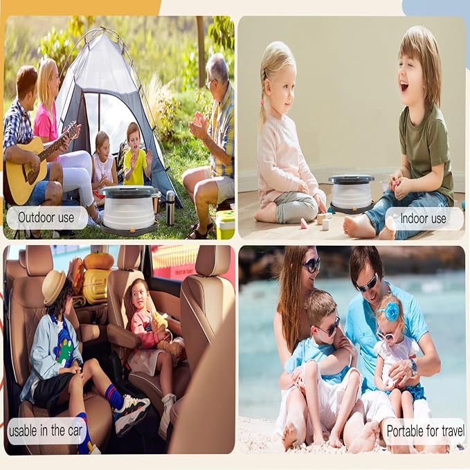 SunnySmile Toddler Travel Potty, Kids Portable Potty, Applicable to Travel - Image 2