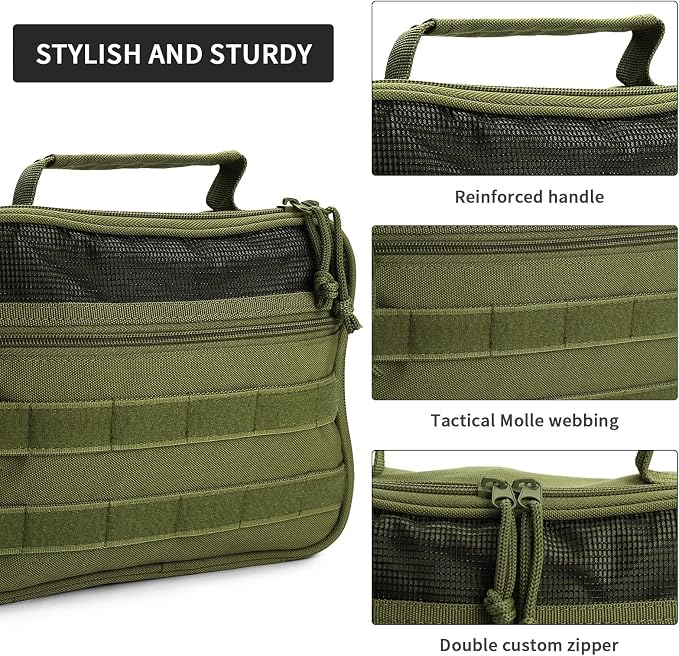 Travel Toiletry Bag for Men, Hanging Toiletry Bag, Portable Organizer Dopp Kit - Image 5