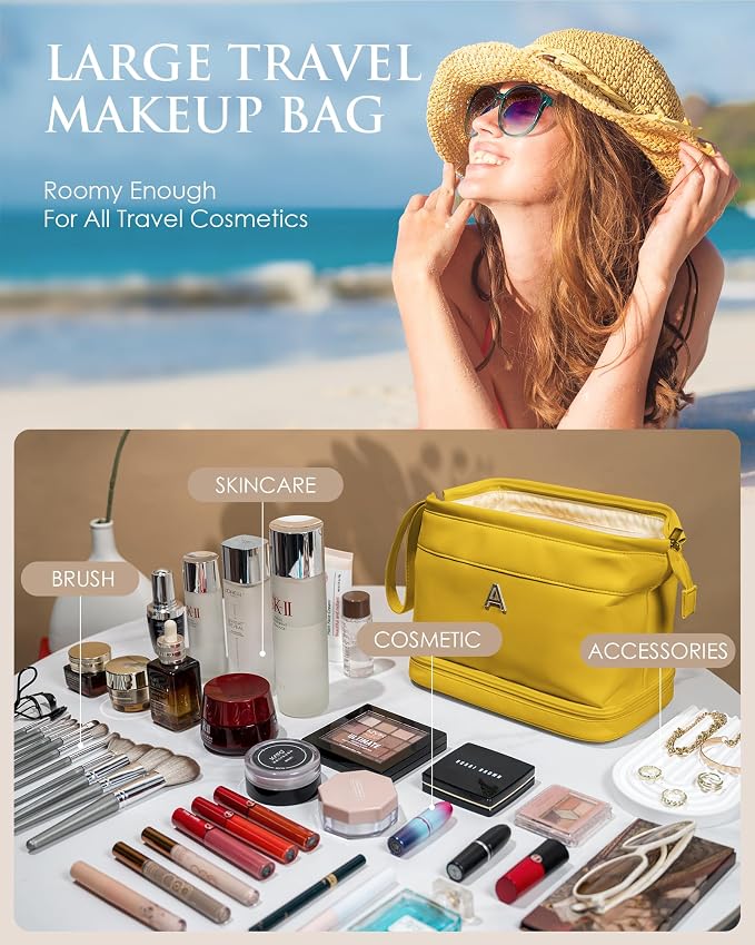 Monogrammed Gifts for Women, Initial Makeup Bag, Travel Gifts, Personalized Bags - Image 2