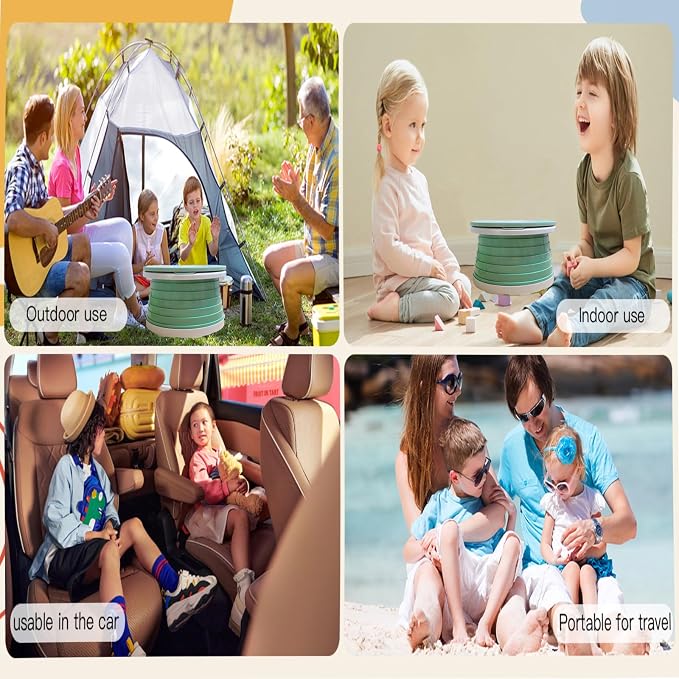 Travel Potty for Toddler, Portable and Foldable Toilet, Apply to Seat Emergency - Image 2