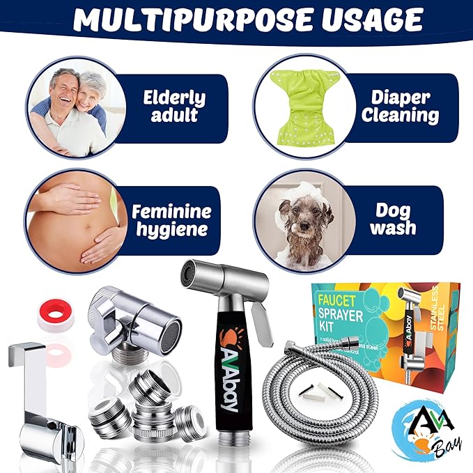 AVAbay® Sink Faucet Handheld Bidet Sprayer - Image 5