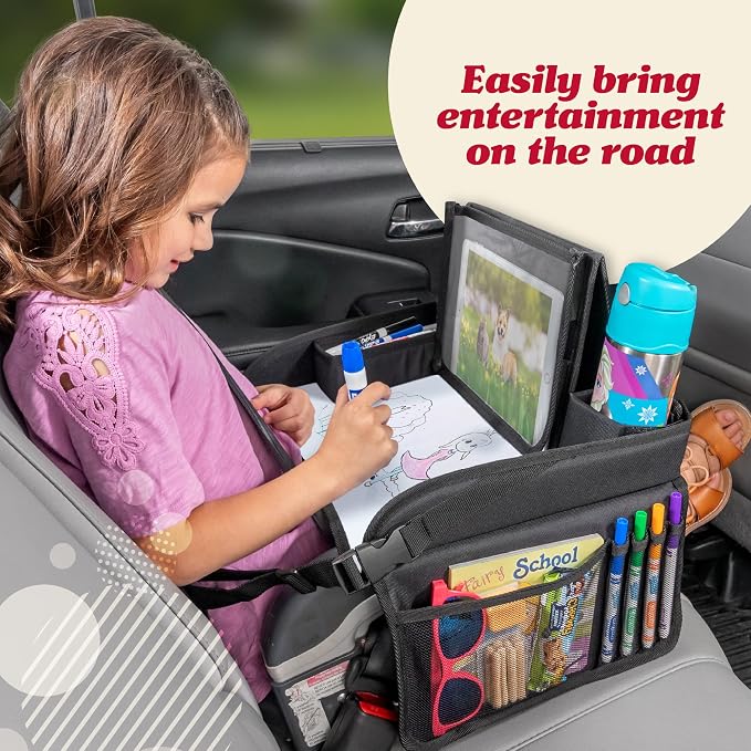 Lusso Gear Kids Travel Tray for Car Seat - Image 2