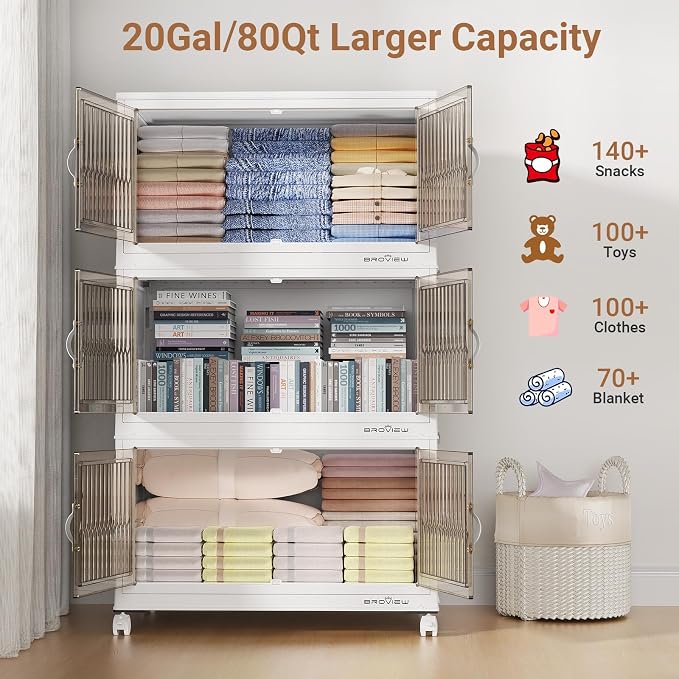 BROVIEW 320Qt Stackable Storage Bins - Image 4