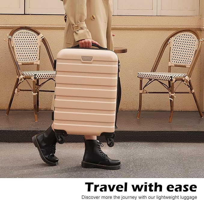 Coolife Luggage 3 Piece Set Suitcase Spinner Hardshell Lightweight TSA Lock) - Image 6