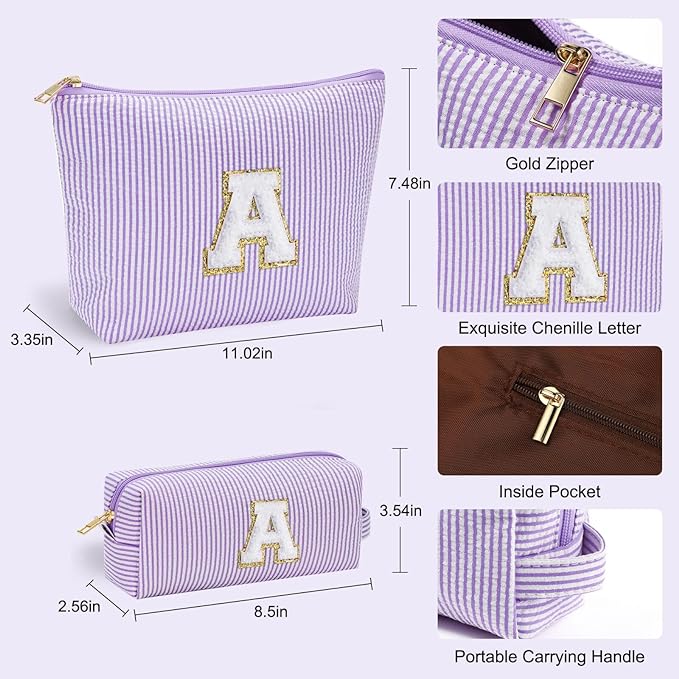 YOOLIFE Preppy Stuff Cute Cosmetic Bag Travel Bag - Image 4