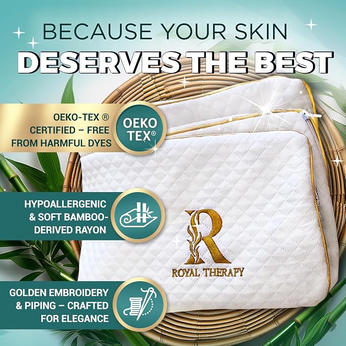 Royal Therapy Queen Memory Foam Pillows - Image 6
